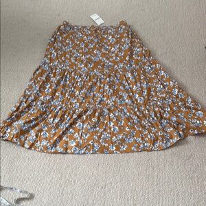 Organic cotton tiered cotton Skirt